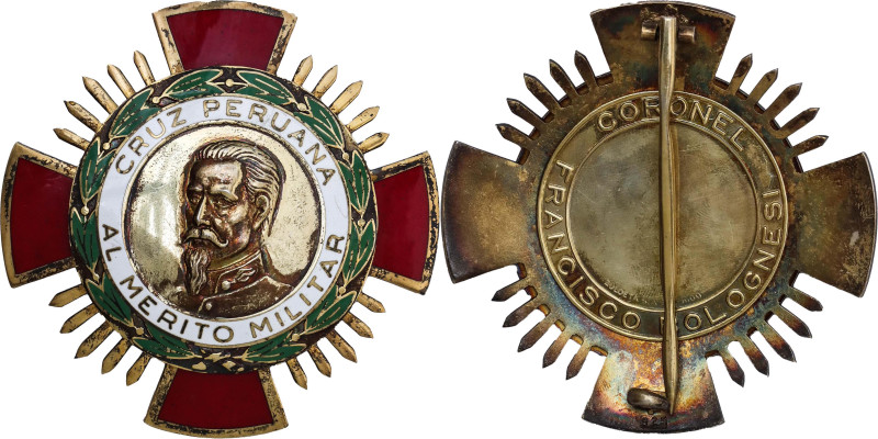 vgAg 79 mm.; Enameled; with hallmarks; manufactured by F. Bolognesi; original na...