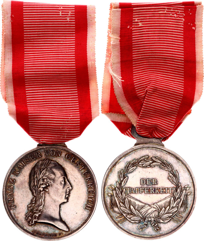 Barac# 71; Silver 50,5x40,1 mm.; Franz I (1804-1939); stameped by L. Harnisch F....