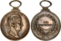 Austria - Hungary Bravery Silver Medal "Der Tapferkeit" II Class 1839 - 1849