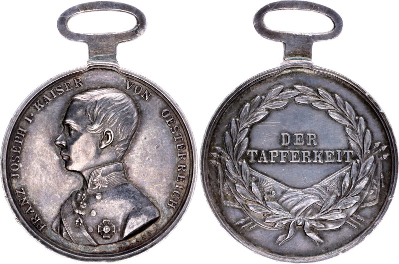 Barac# 77; Silver 41,1x30,9 mm.; 17,50g.; Franz Joseph I (1849-1916); Stamped by...