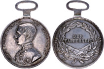 Austria - Hungary Bravery Silver Medal "Der Tapferkeit" II Class Type I 1849 - 1859