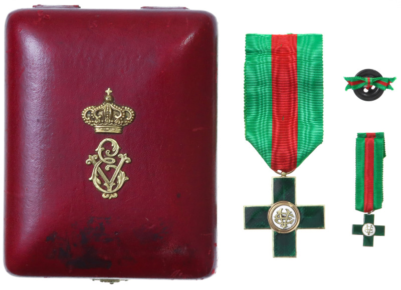 Barac# 815; vgAg 40 mm.; Vittorio Emanuele II (1849-1878); enameled; with origin...