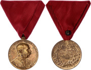 Austria - Hungary Commemorative Bronze Medal "Signvm Memoriae" for Military Personel 1898