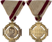 Austria - Hungary Commemorative Cross for Military Personnel 1848 - 1908