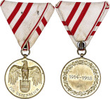 Austria - Hungary 1914-1918 War Commemorative Medal 1932