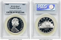 Elizabeth II Prooflike Dollar 1965 PL67 PCGS, Royal Canadian mint, KM64.1. Type 4 variety. 

HID09801242017

© 2022 Heritage Auctions | All Rights Res...