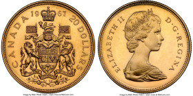 Elizabeth II gold Specimen 20 Dollars 1967 SP66 NGC, KM71. 

HID09801242017

© 2022 Heritage Auctions | All Rights Reserved