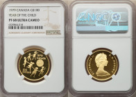 Elizabeth II gold Proof "Year of the Child" 100 Dollars 1979 PR68 Ultra Cameo NGC, Royal Canadian mint, KM126. 

HID09801242017

© 2022 Heritage Aucti...