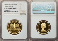 Elizabeth II gold Proof "Constitution" 100 Dollars 1982 PR69 Ultra Cameo NGC, Royal Canadian mint, KM137. 

HID09801242017

© 2022 Heritage Auctions |...