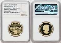 Elizabeth II gold Proof "Canadian Arctic Expedition Centennial" 100 Dollars 2013 PR70 Ultra Cameo NGC, KM1389. Mintage: 2,500. 

HID09801242017

© 202...
