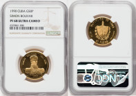 Republic gold Proof "Simon Bolivar" 50 Pesos 1990 PR68 Ultra Cameo NGC, KM281. 

HID09801242017

© 2022 Heritage Auctions | All Rights Reserved