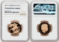 Elizabeth II gold Proof 2 Pounds 2011 PR68 Ultra Cameo NGC, KM1072, S-SD7. Mintage: 2,950. 

HID09801242017

© 2022 Heritage Auctions | All Rights Res...