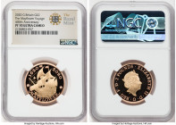 Elizabeth II gold Proof "Mayflower 400th Anniversary" 2 Pounds 2020 PR70 Ultra Cameo NGC, S-K60. This coin displays a beautiful contrast of mirror and...