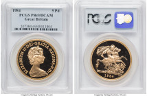 Elizabeth II gold Proof 5 Pounds 1984 PR69 Deep Cameo PCGS, KM924. AGW 1.1775 oz. 

HID09801242017

© 2022 Heritage Auctions | All Rights Reserved
