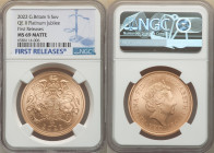Elizabeth II gold "Platinum Jubilee" 5 Pounds 2022 MS69 Matte NGC, KM-Unl, S-Unl. First releases. Accompanied by original case of issue and COA #105. ...