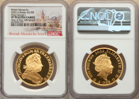 Elizabeth II gold Proof "King George I" 100 Pounds (1 oz) 2022 PR70 Ultra Cameo NGC, KM-Unl., S-Unl. Mintage: 610. British Monarchs series. First Rele...