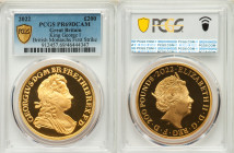 Elizabeth II gold Proof "King George I" 200 Pounds (2 oz) 2022 PR69 Deep Cameo PCGS, KM-Unl., S-Unl. Limited Edition Presentation: 100. British Monarc...