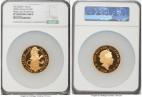 Elizabeth II gold Proof "Queens Beasts - White Lion of Mortimer" 500 Pounds (5 oz) 2020 PR70 Ultra Cameo NGC, KM-Unl., S-QBCGD7. Limited Edition Prese...