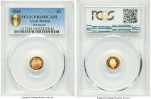 Elizabeth II 6-Piece gold "Britannia" Proof Set 2016 PR69 Deep Cameo PCGS, 1) 100 Pounds 2) 50 Pounds 3) 25 Pounds 4) 10 Pounds 5) Pound 6) 50 Pence A...