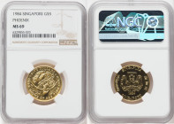 Republic gold "Phoenix" 5 Dollars (1/2 oz) 1984 MS69 NGC, Singapore mint, KM30. 

HID09801242017

© 2022 Heritage Auctions | All Rights Reserved