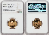 Republic gold Proof 2 Rand 1978 PR68 S Cameo NGC, KM64. Beautiful emerald and magenta tone. 

HID09801242017

© 2022 Heritage Auctions | All Rights Re...