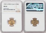 Republic gold 1/10 Krugerrand 1982 MS65 NGC, KM105. 

HID09801242017

© 2022 Heritage Auctions | All Rights Reserved