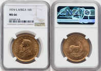 Republic gold Krugerrand (1 oz) 1974 MS66 NGC, KM73. 

HID09801242017

© 2022 Heritage Auctions | All Rights Reserved