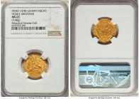 Giovanni Grandenigo (1355-1356) gold Imitation Ducat (POST-1478) MS63 NGC, Fr-1223, Bell-20. 3.40gm. Venetians in the Levant. Very crude and eastern s...