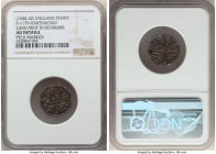 Harthacnut (1035-1042) Danish Issue Penny ND (1040-1042) AU Details (Peck Marked) NGC, Lund mint in Denmark, S-1170. 1.02gm. Moneyer Oddencar. +ARÐECN...