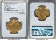 Jean II le Bon (1350-1364) gold Mouton d'Or ND (from 1355) AU Details (Obverse Tooled) NGC, Paris mint, Fr-280, Dup-291. 4.54gm. Emission from 17 Janu...