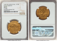 Anglo-Gallic. Henry VI (1422-1461) gold Salut d'or ND (from 1423) AU55 NGC, Rouen mint, Lion mm, Fr-301, Dup-443A. 3.45gm. (lion) hЄnRICVS: DЄI: GRΛ: ...