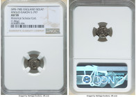 Early Anglo-Saxon. Continental Issues Sceat ND (695-740) AU58 NGC, Series X, S-797. 1.06gm. Facing "Woden" head. Crested monster. Sold with a collecto...