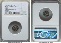 Early Anglo-Saxon. Secondary Phase Sceat ND (710-760) MS61 NGC, Series G, Type 3a. S-800. 0.98gm. Diademed bust right, hand pointing to two pellets. S...