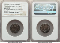 Archbishops of Canterbury. Ceolnoth Penny ND (833-870) Genuine NGC, Canterbury mint, Beornmod as moneyer, S-893. 1.24gm. Tonsured bust facing / Monogr...