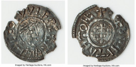 Kings of Mercia. Ceolwulf I Penny ND (821-823) Chipped NGC (photo-certificate), Rochester mint, Eahlstan as moneyer, S-924, N-382. 1.23gm. Group I. A ...
