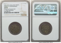 Kings of Mercia. Burgred (852-874) Penny ND (852-874) AU58 NGC, S-938, N-426. 1.37gm. Eadwulf as moneyer. Type a (lunettes unbroken). +BVRGRED REX, di...