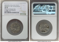Kings of Wessex. Aethelwulf (839-858) Penny (855-859) AU58 NGC, Canterbury mint, S-1051, N-618. Ethelnoth as moneyer. 1.20gm. Phase IV. +AEĐELVVLF REX...