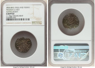 Kings of Wessex. Aethelwulf (839-858) Penny ND (858-864) Chipped NGC, Canterbury mint, S-1051, N-618. Edelgeard as moneyer. 1.18gm. +AEĐELVVLF REX, ba...