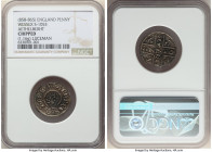 Kings of Wessex. Aethelberht (858-865) Penny ND (858-864) Chipped NGC, Canterbury mint, S-1053, N-620. Luceman as moneyer. 1.16gm. +AEĐELBEARHT REX, b...