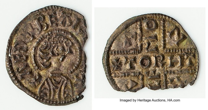 Kings of Wessex. Aethelberht (858-865) Penny ND (858-c. 864) Fragment NGC (photo...