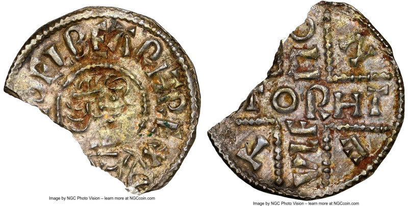 Kings of Wessex. Aethelberht (858-865) Penny ND (858-c. 864) Fragment NGC (photo...