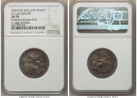 Kings of All England. Eadgar (959-975) Penny ND (959-972) AU55 NGC, S-1129, N-741. 1.30gm. Eathel as moneyer. Pre-reform coinage. Two-line horizontal ...