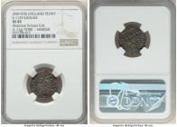 Kings of All England. Eadgar (959-978) Penny ND (959-972) XF45 NGC, York mint, S-1129, N-741. 1.11gm. Heriger as moneyer. Pre-reform coinage. Two-line...