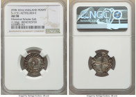 Kings of All England. Aethelred II Penny ND (978-1016) AU58 NGC, Winchester mint, Aedelgar as moneyer, S-1151. 1.66gm. Diademed bust left / Long voide...