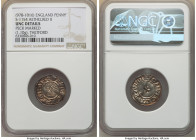 Kings of All England. Aethelred II Penny ND (978-1016) UNC Details (Peck Marked) NGC, Thetford mint, S-1154. 1.10gm. Last Small Cross type. Diademed b...