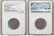 Kings of All England. Aethelred II Penny ND (978-1016) AU Details (Peck Marked) NGC, cf. S-1154 (same obverse die). 1.48gm. Diademed bust left / small...