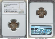 Kings of All England. Cnut (1016-1035) Penny ND (1029-1036) MS63 NGC, Lincoln mint, Godric as moneyer. S-1159. 1.15gm. Short cross type. Diademed bust...