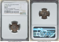 Kings of All England. Cnut (1016-1035) Penny ND (1029-1036) MS62 NGC, London mint, Eadwine as moneyer, S-1159. 1.17gm. Short Cross type. Diademed bust...