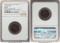 Kings of All England. Cnut (1016-1035) Penny ND (1029-1036) AU53 NGC, Lincoln mint, Matathan as moneyer, S-1159. 0.9gm. Short Cross type. Diademed bus...