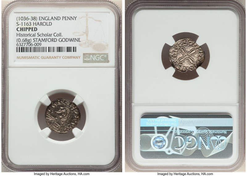 Kings of All England. Harold I (1035-1040) Penny ND (1036-1038) Chipped NGC, Sta...